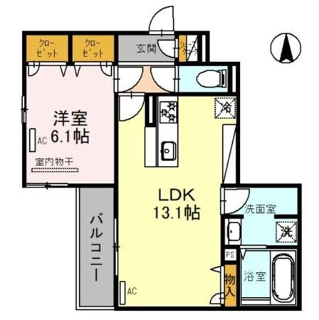 沢ノ町駅 徒歩9分 1階の物件間取画像